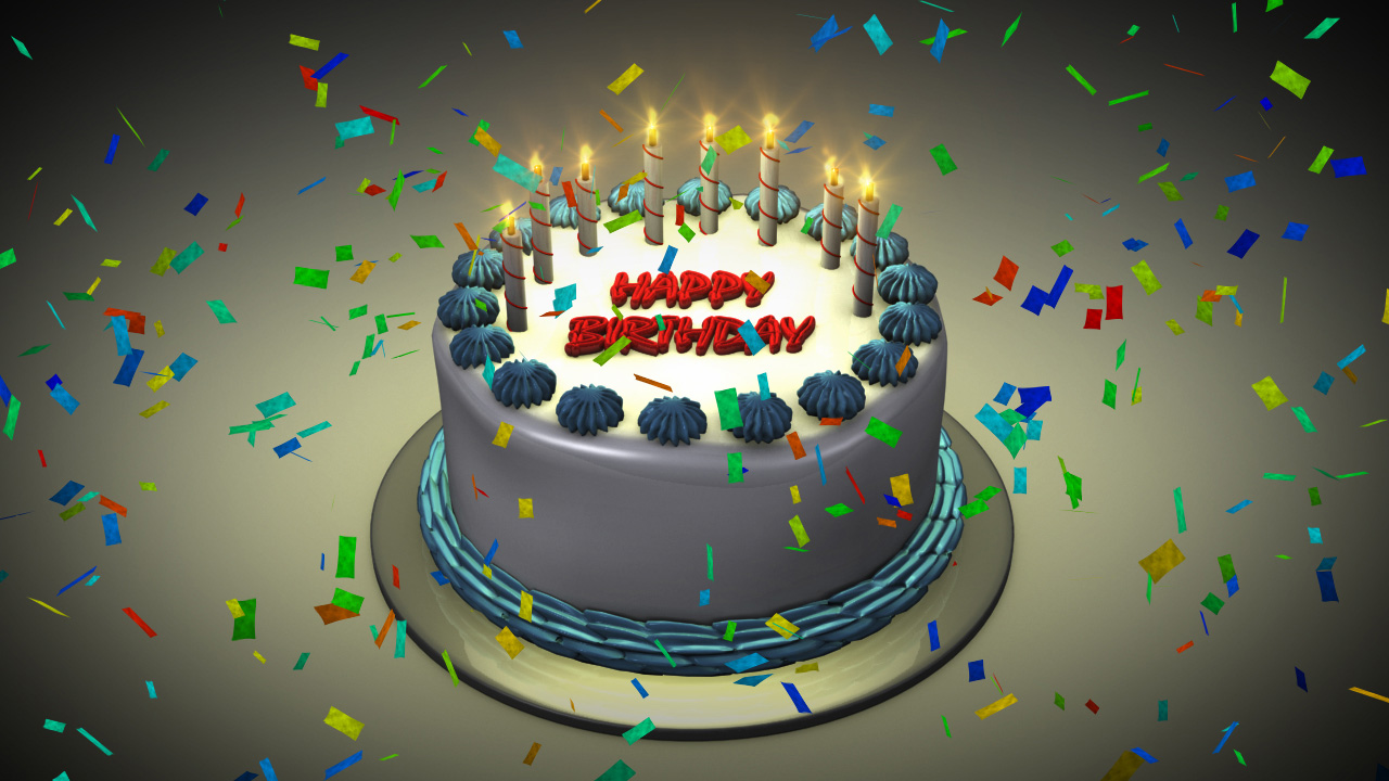Pin Moving Animated Happy Birthday Greeting Images Party And Cake on ...